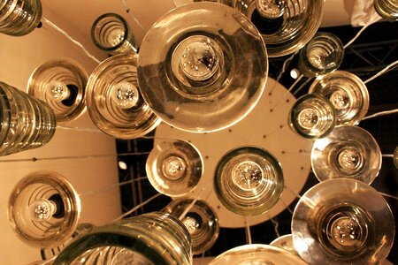 Chandelier bubble transparent