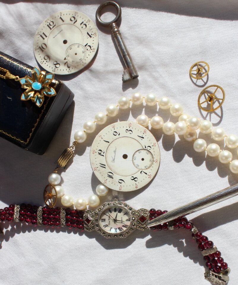 Antique pocket watch timepiece