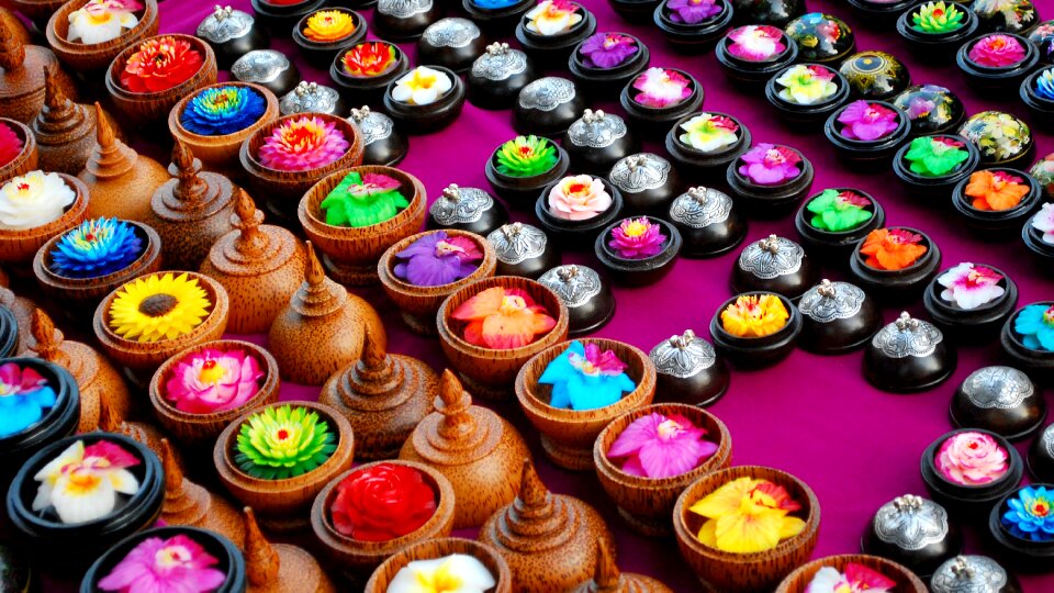 Souvenir stall walking street