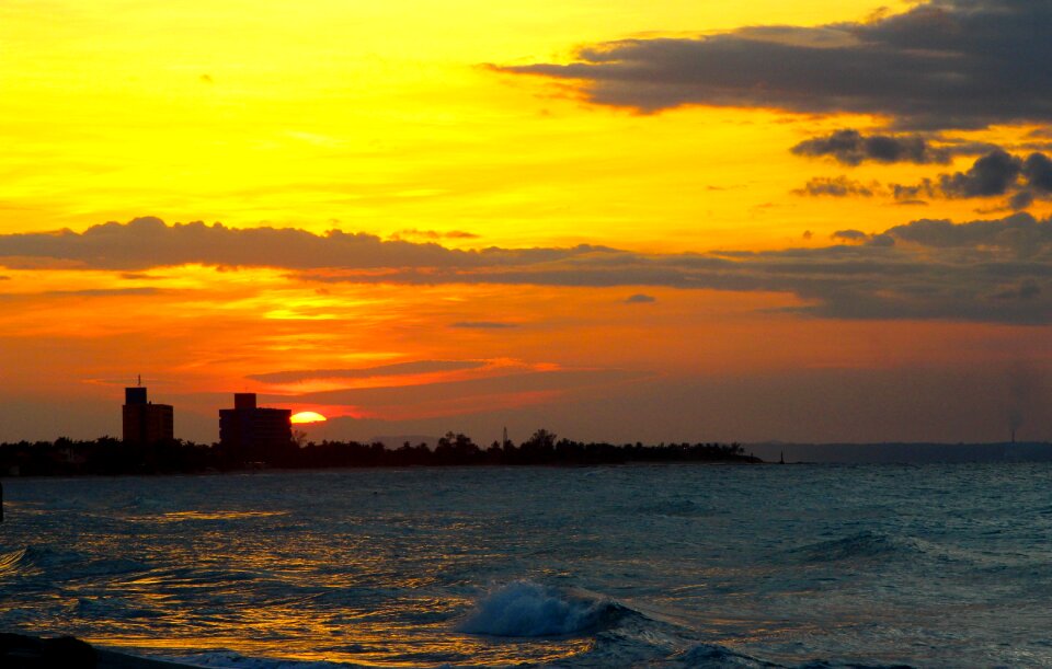 Sunset sun landscape