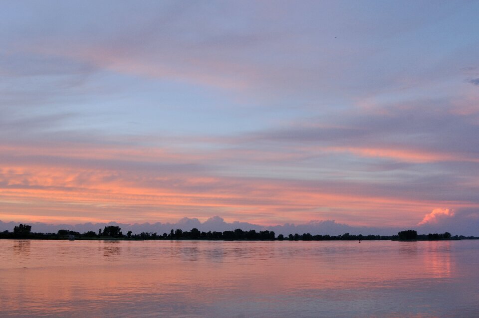 Sky travel evening