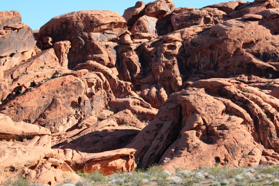 Nevada valley of fire stone formation photo