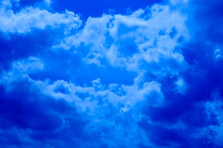 Clouds blue sky brazil photo