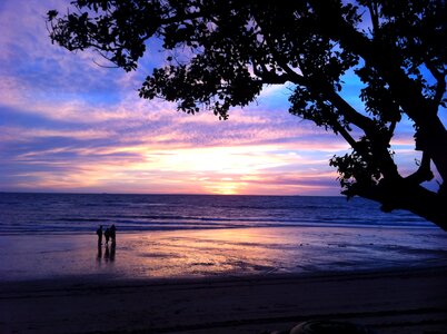 Dawn tropical beach photo