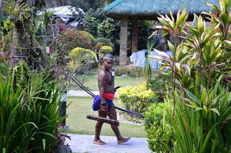 Philippines native gathering man