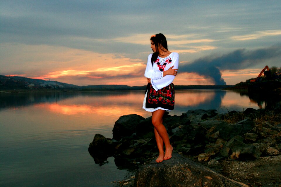 Reflection in the evening beauty