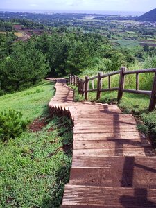 Jeju island blue landscape