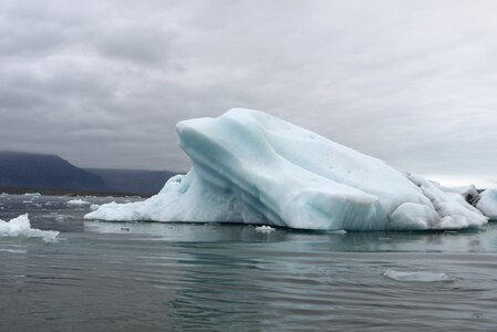 Iceland glacier lagoon iceberg photo