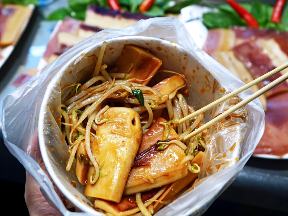 Bean sprout squid chinese