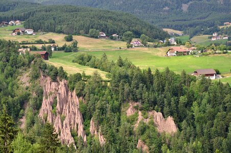 South tyrol earth pyramids landscape