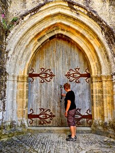 Doorway front door wood photo