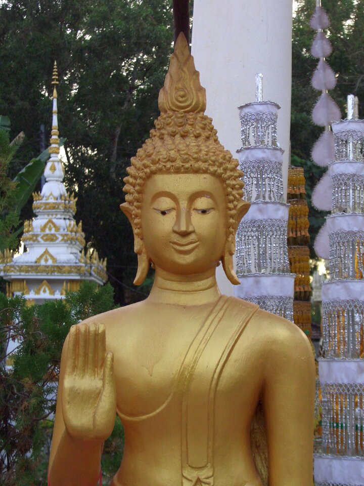 Buddhism pagoda gilded