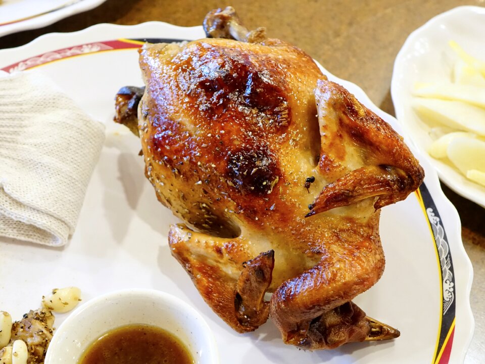 Roasted chicken food meat