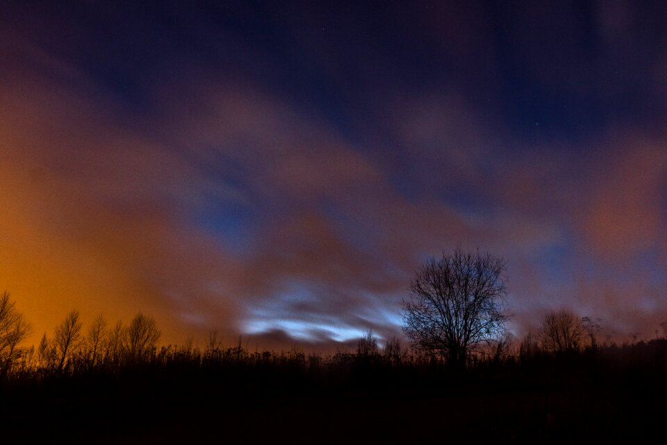 Lonely landscape sky