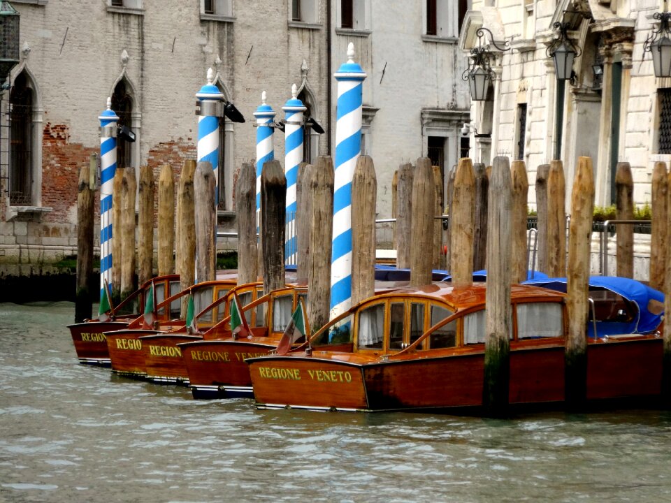 Italy water canal grande photo