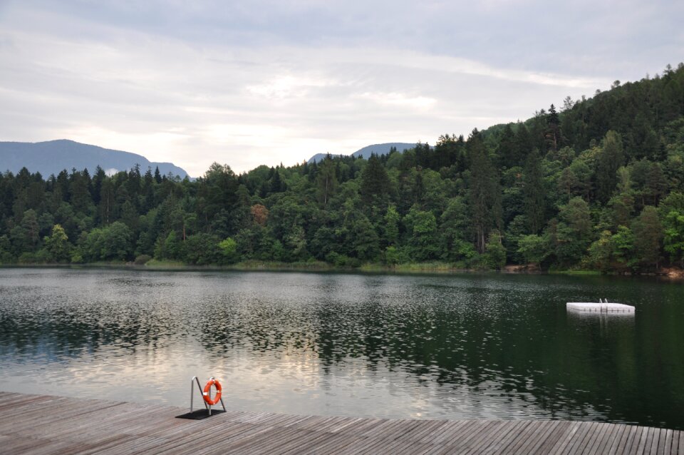 Lake monticolo south tyrol clouds