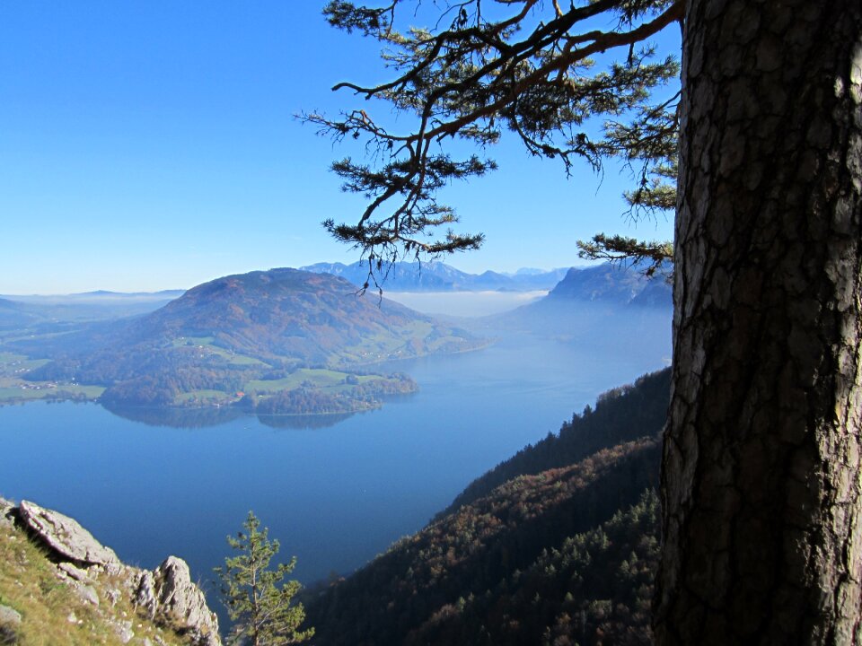 Mountains water blue