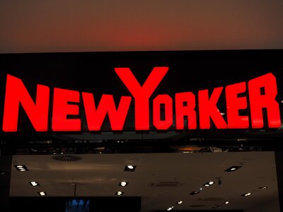 Advertisement logo neon colors