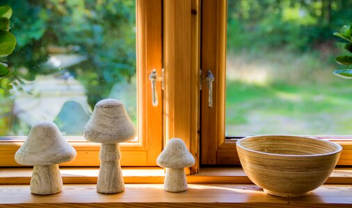 Decoration mushrooms stone