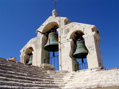 Bell tower fortress church hvar photo