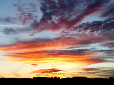 Evening sky afterglow twilight