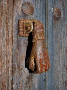 Old door wood iron