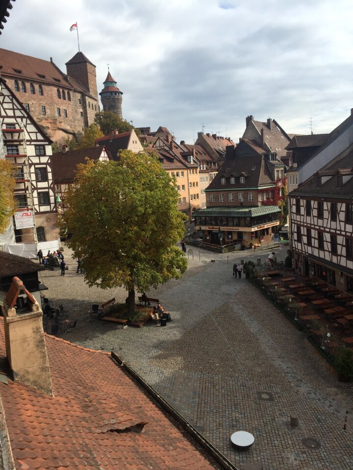 Historic center nuremberg fachwerkhaus