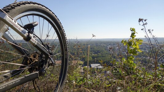 Wheel spokes cycling photo