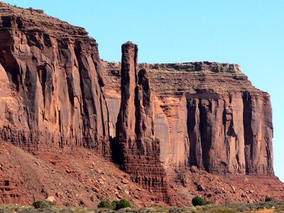 Monument valley cliffs panorama photo