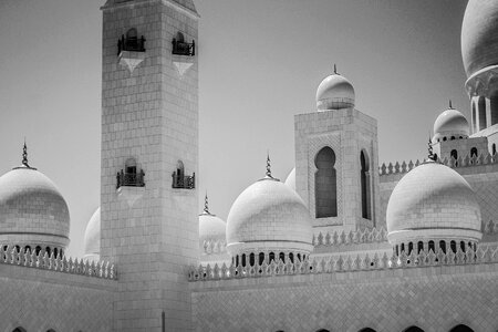Mosque abu dhabi architecture photo