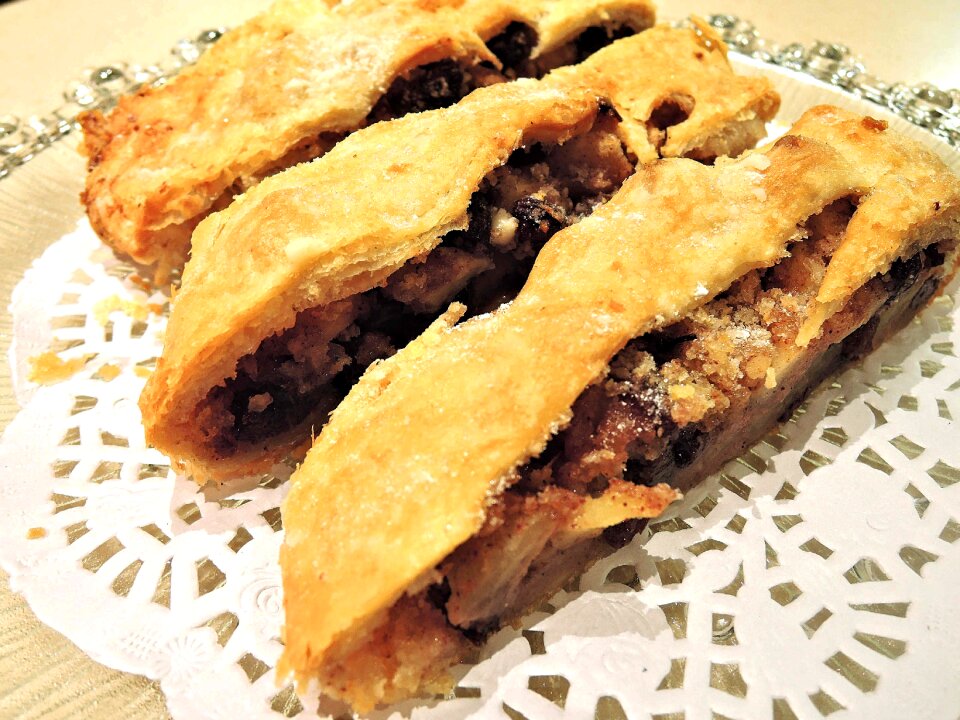 Nuts baked sweet food