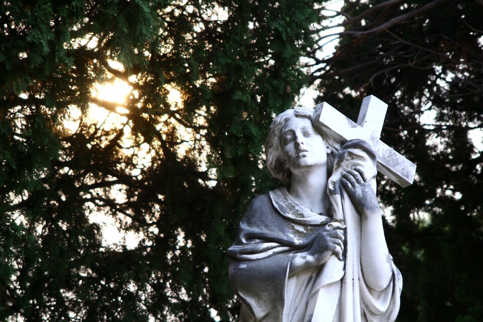 Cemetery catholic sculpture