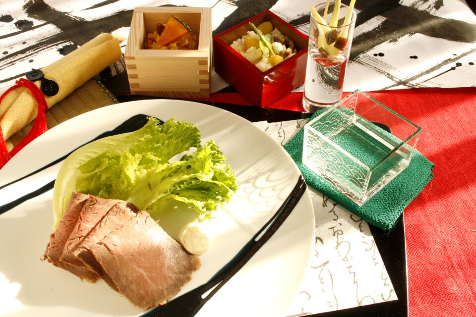 Fall of cuisine rise wine japanese tableware