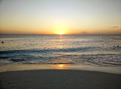 Colorful horizon sea photo