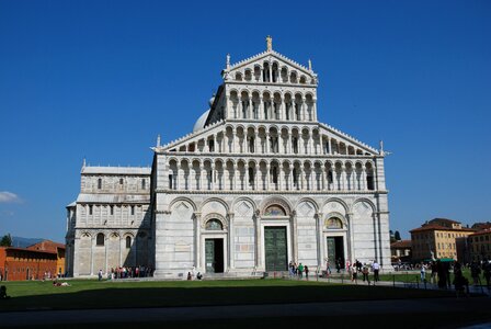 Baptistery tuscany the leaning tower