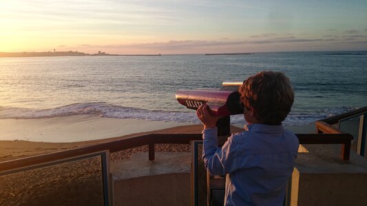 Viewpoint sea sunset