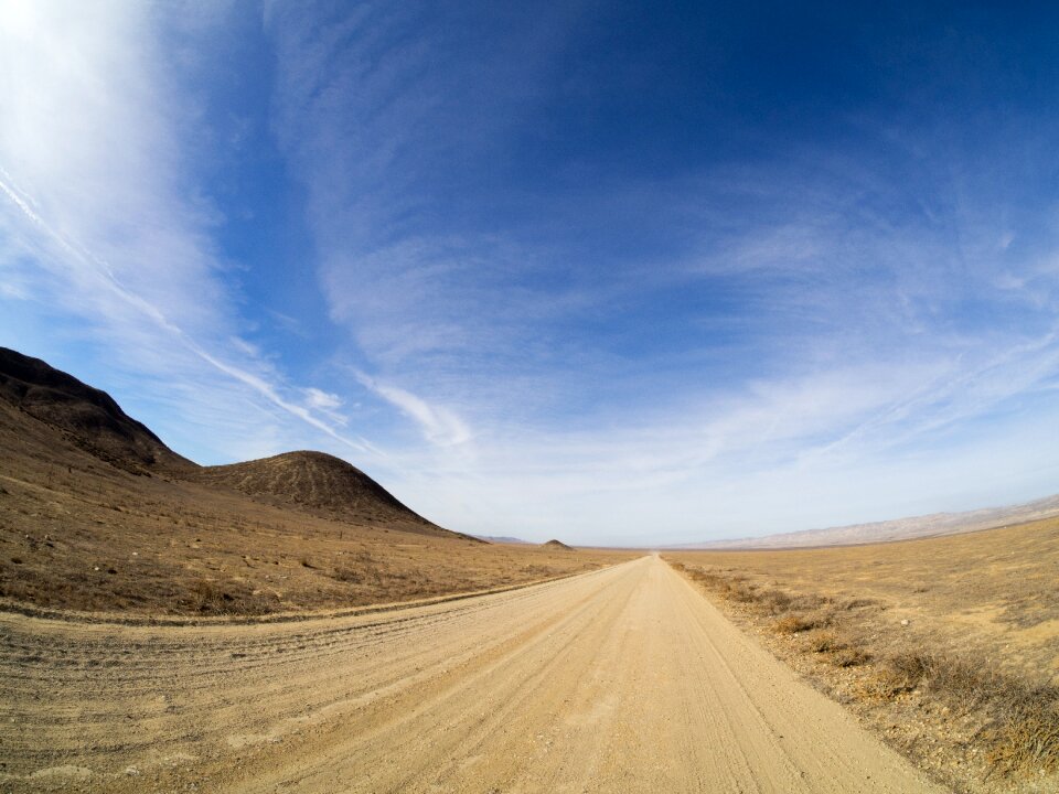 Blue sky america desert