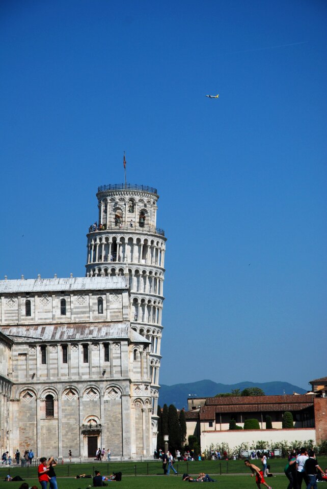 Baptistery tuscany the leaning tower