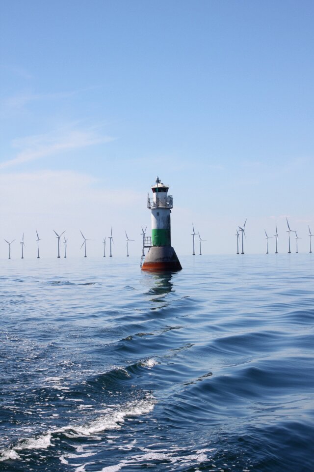 Wind turbine wind aktervåg