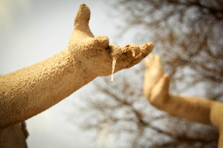 Lanzhou statue winter