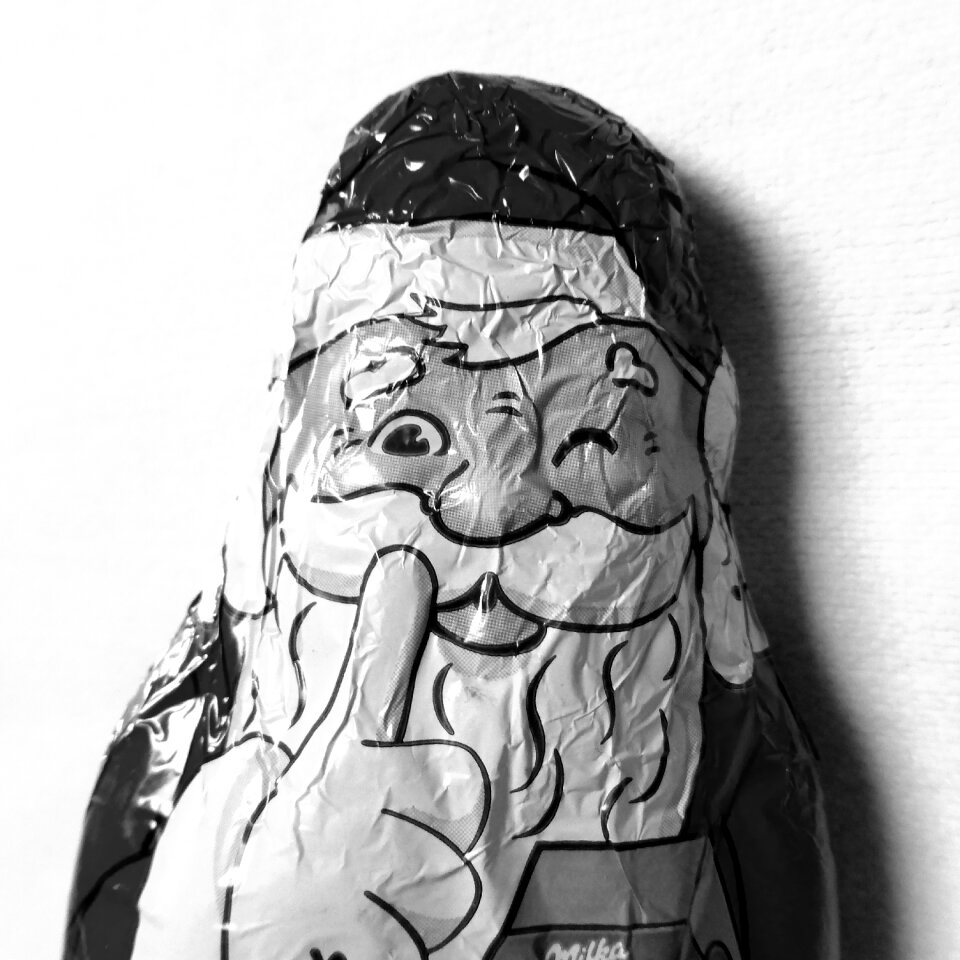 Christmas chocolate christmas motif