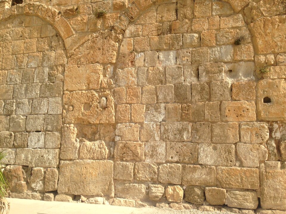 Brick wall western wall jerusalem