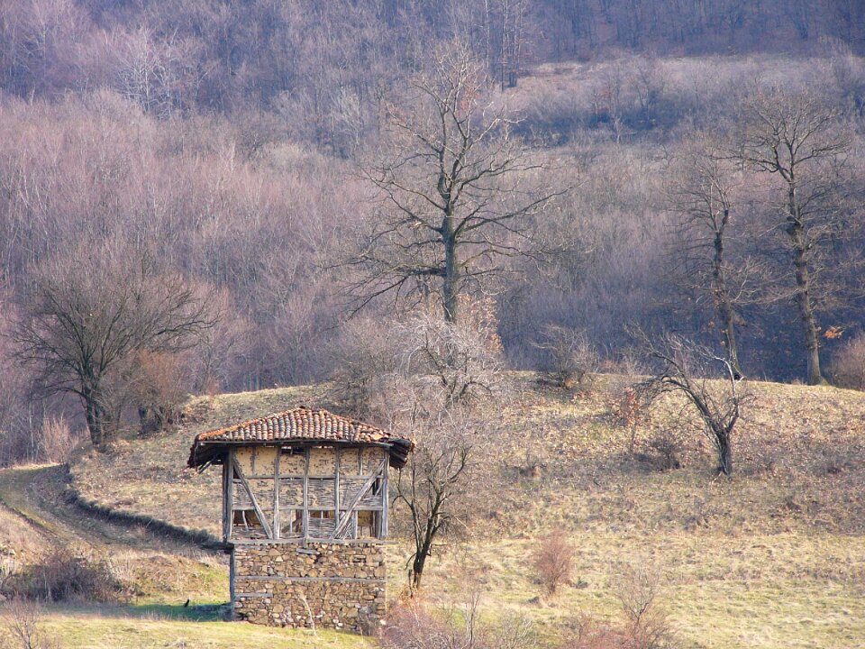 Village hiking old house