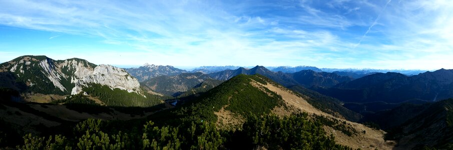 Panorama alpine mountains