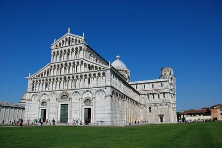 Baptistery tuscany the leaning tower
