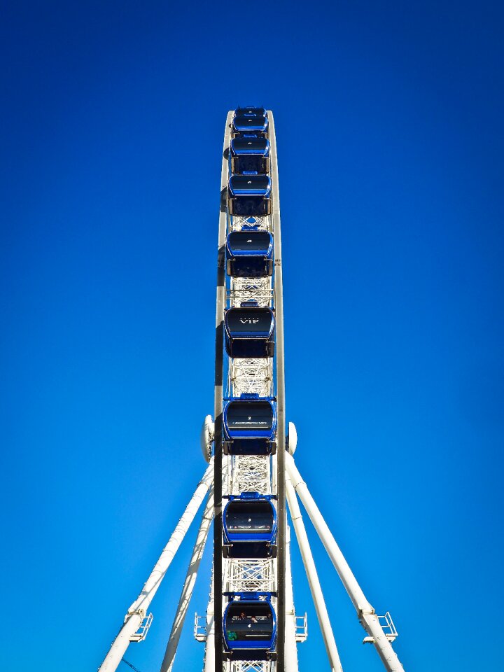 Fairground carousel sky