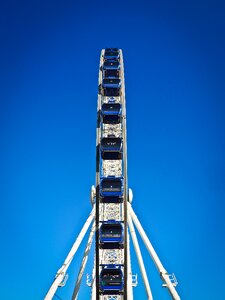 Fairground carousel sky