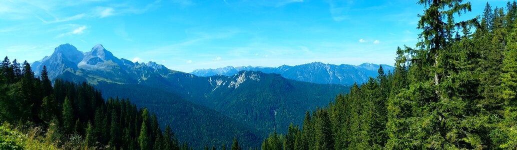 Mountains panorama hiking