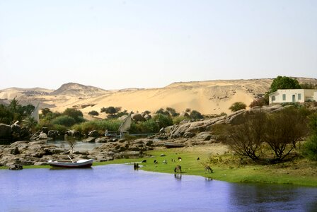 Aswan desert landscape