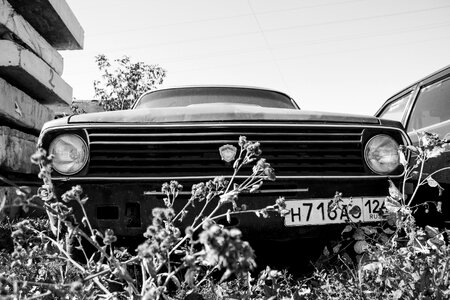 Car old radiator